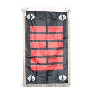 Cobra Arashikage Clan Storm Shadow Snake Eyes Jinx G.I. Joe Cobra 3'x5' flag